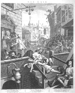 Hogarth engraving of 'Gin Lane'