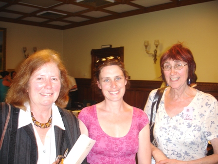 A photo of Julie Morgan, Becky Taylor and Michele Hanson
